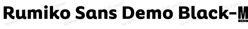 Rumiko Sans Demo Black字体转换